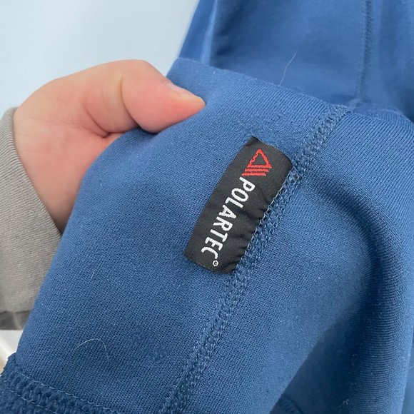 MARMOT men's blue fleece lined 1/4 zip pullover size XL - Picture 5 of 6